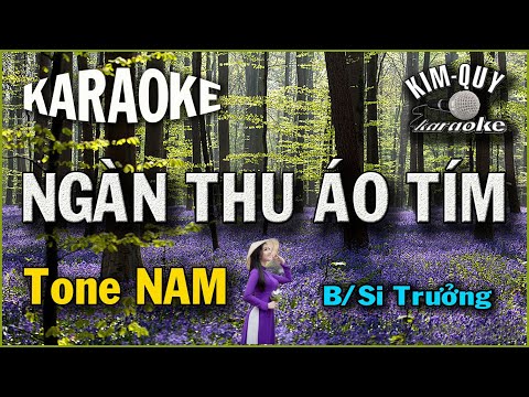KARAOKE Ngàn Thu Áo Tím – Khiêu Vũ điệu Valse – Tone NAM ( B/Si Trưởng )