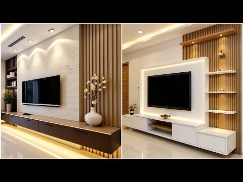 +300 Stylish Modern TV Wall Unit Designs for Living Rooms 2024 | TV Cabinet & Home Interior Ideas