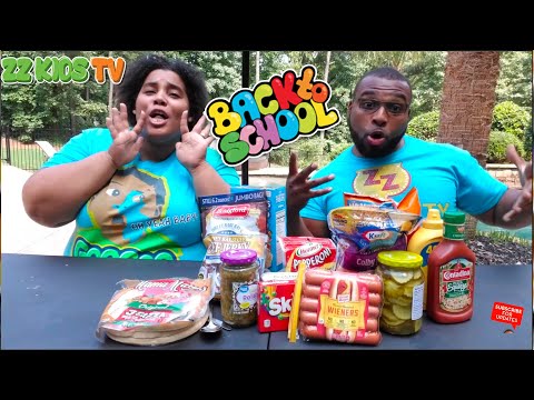 Goo Goo Mom vs ZZ Dad School Lunch Challenge