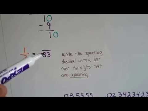 Grade 8 Math #1.1a, Write Rational numbers as Decimals