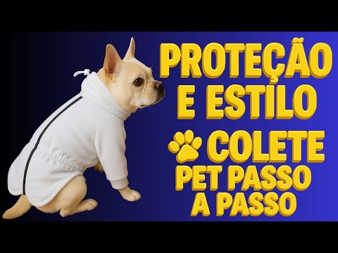 ✨🐶 AULA GRATUITA - Aprenda a Fazer um Colete Acolchoado para Cães! 🧵✨