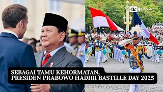 Momen Prabowo Jadi Presiden Pertama Disambut Macron di Bastille Day 2025
