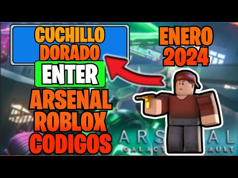 *2024* 🎉 ¡10 NUEVOS CÓDIGOS DE ARSENAL ROBLOX! ACTUALIZADOS Y FUNCIONANDO ENERO 2024 🔫