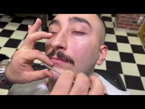 ASMR BEARD SHAVİNG • Razor and moustaches that glide like butter