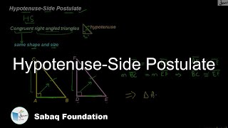 Hypotenuse-Side Postulate