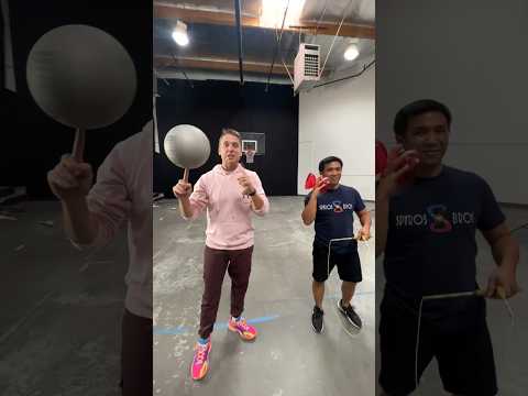 Insane Trickshot Battle ๐ฅ Basketball vs Diabolo @jugglinjosh