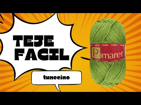 ¡Teje fácil y rápido! Solo 1 vuelta, y que belleza es. El patrón de tejido TUNECINO