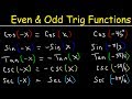 Understanding Even and Odd Trigonometric Functions