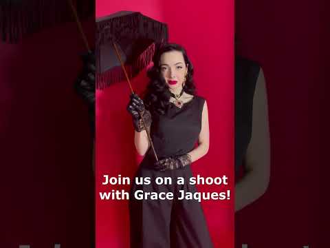 Join us on a shoot day with the beautiful Grace! #pinup #photoshoot #gothic #retro #photography
