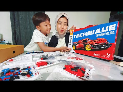 Merakit lego mobil | sembo block