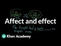 Understanding Affect and Effect