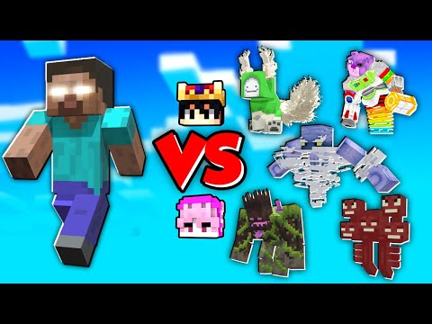 HEROBRİNE VS BÜTÜN BOSSLAR! | Minecraft