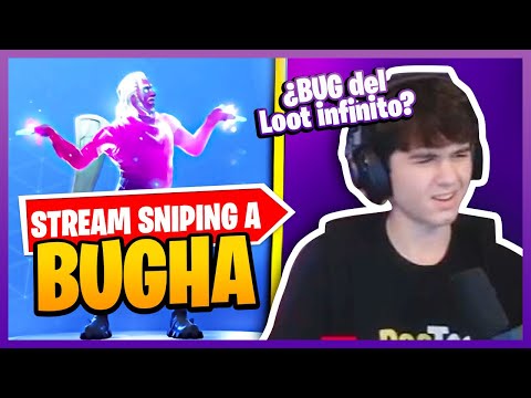 Stream Sniping a Bugha (LE LLEVO LOOT INFINITO con un BUG!)