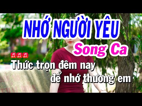 Karaoke Nhớ Người Yêu Song Ca Tone Thấp Dễ Hát ( Gm ) Nhạc Sống Tuyết Nhi