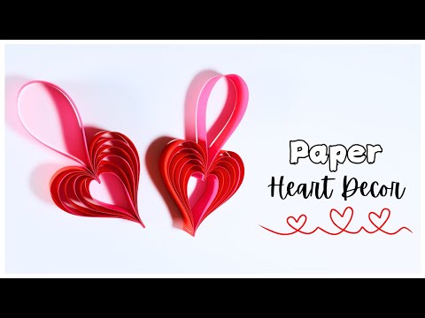 Paper Heart Decoration | Valentine's Day Craft