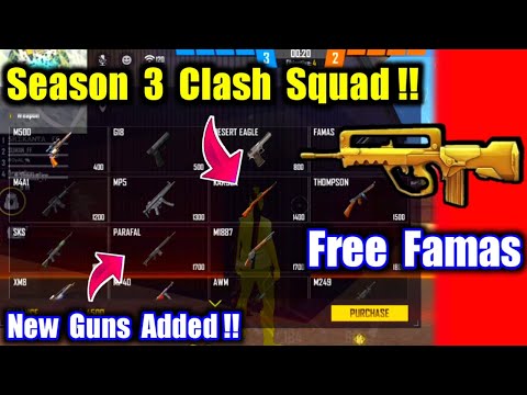 New Update Clash Squad Gameplay😍🔥Free Famas & new Guns Added !!