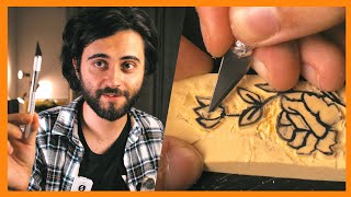 Sculptez stampile din gume de sters