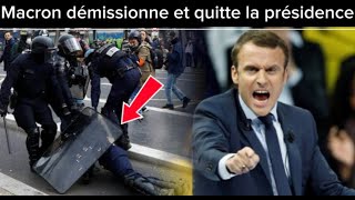 Emmanuel Macron, démissionne et quitte la présidence : gr@ve, manifestation en France