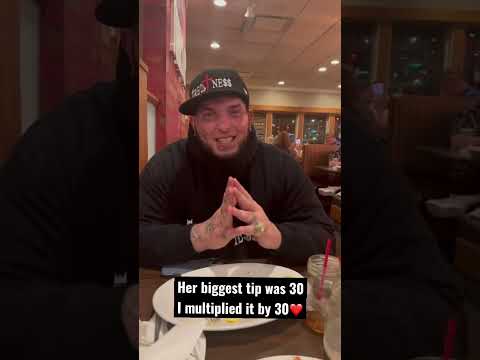 Gave her 30x what her biggest tip ever was #love #greatness