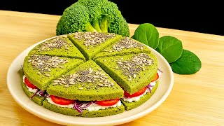 5-Minute Broccoli Bread 🍞🥦 Healthier & Tastier Than Pizza!