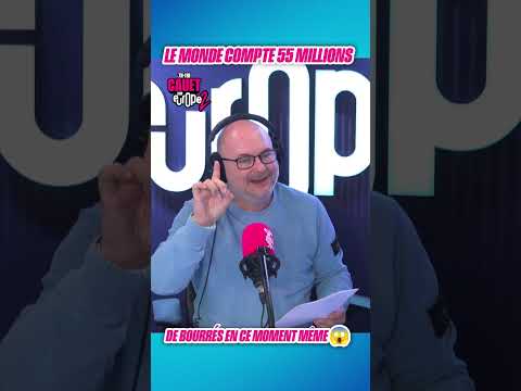 Ce pourcentage est ouf ! 55 millions de personnes sont bourrées en ce moment partout dans le monde🍷😱