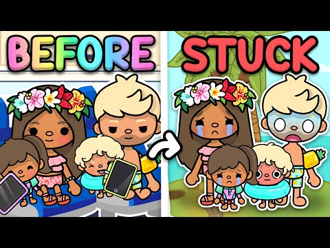 THE PLANE CRASH ✈️ (STUCK ON AN ISLAND) 🏝️ | With Voices 🔈 | Toca Life World Roleplay