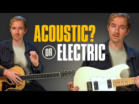 Acoustic guitar or electric guitar? Which to learn how to play