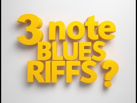 3 Note Blues Riff's (Eric Clapton's Simple yet head turning Licks)