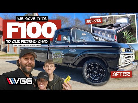 INCREDIBLE Classic Ford F100 Budget Transformation! I Surprised My Friend With It!