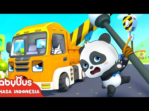 Truk Rekayasa Membantu Gajah-gajah Dalam Kesulitan | Lagu Lucu | Lagu | BabyBus Bahasa Indonesia