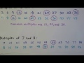 Exploring Common Multiples and Factors