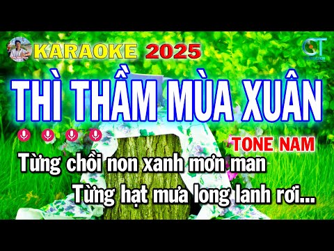 Karaoke Thì Thầm Mùa Xuân Remix Nhạc Sống 2025 Beat Hay | Công Minh