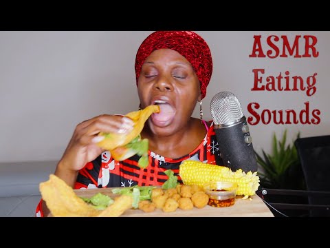 Fried Fish Box ASMR Eating Sounds With Chit Chat