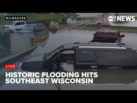 YouTube video thumbnail: Record Flooding Hits Wisconsin After Weekend Rain