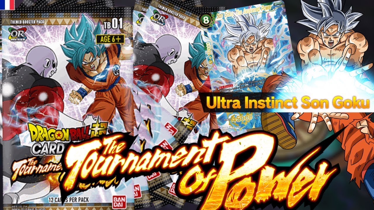 OUVERTURE DISPLAY/24 BOOSTERS TB1 THE TOURNAMENT OF POWER  - DRAGON BALL SUPER CARD GAME