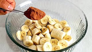 ¿Tienes Plátano y Cacao? ¡Entonces Prepara un delicioso postre sin harina ni azúcar!!
