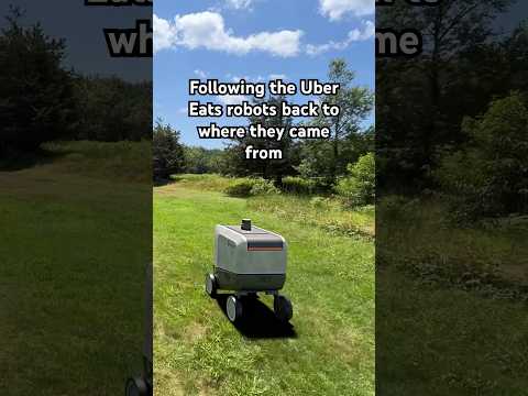 Where do the robots go back to #ubereatsrobots #robotics #mystery