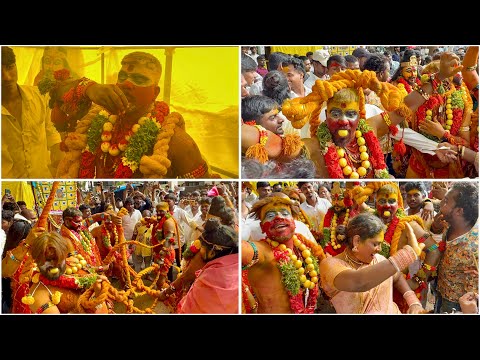 Old city amruth Potharaju dangerous entry at Balkampet bonalu 2025 ￼| Swathi Kiran | Pavan Potharaju