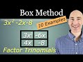 Factoring Trinomials Using the Box Method