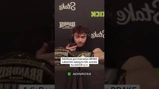 ADIN ROSS GETS TROLLED BY DRAKE 😭 #adinross #shorts