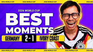 GERMANY 2-1 IVORY COAST WORLD CUP 2026 I Fan Best Moments