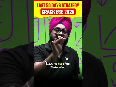Last 60 Days Strategy! Crack ESE 2025