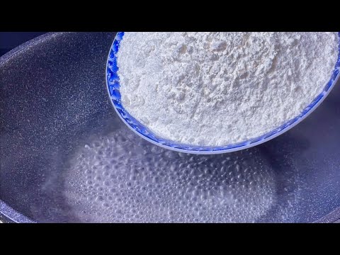 【小穎美食】把麵粉倒進滾燙開水中，出鍋瞬間變美食，外酥里嫩，簡單又好吃