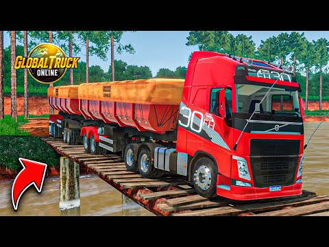 PASSEI PELAS ESTRADAS MAIS PERIGOSAS do GLOBAL TRUCK ONLINE!!⚠️🔥