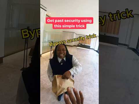 Oldest security guard trick in the book #doordash #ubereats #shorts