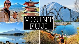 2 Days in Lake Kawaguchiko, MOUNT FUJI, Japan: Bike ride, Ropeway, Chureito Pagoda, Fuji-Q Highland