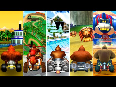 Evolution of Donkey Kong Tracks in Mario Kart (1996 - 2025)