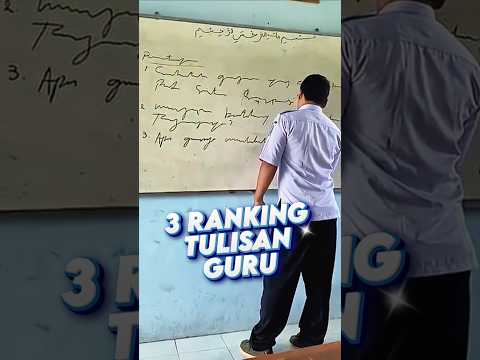 3 Ranking Tulisan Guru