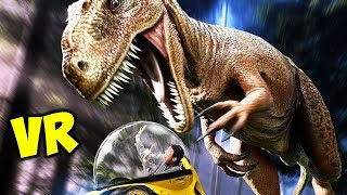 BEWARE Jurassic World Gyrosphere IN VIRTUAL REALITY!