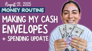 Money Routine | September Cash Envelopes + Spending Update